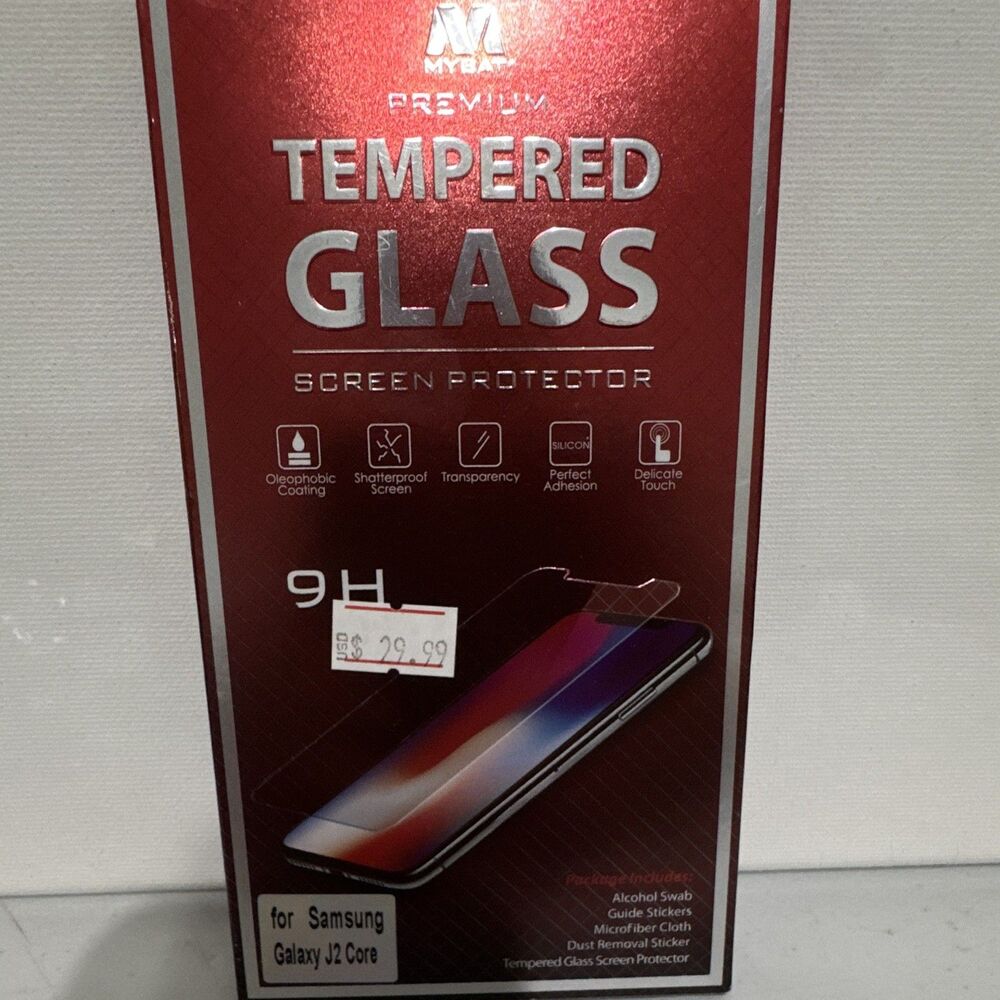 MYBAT Clear 9H Tempered Glass Screen Protector for Samsung Galaxy J2 Core